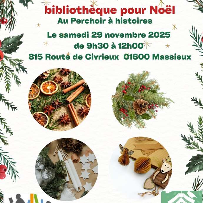 Atelier créatif : viens décorer ta bibliothèque pour Noël