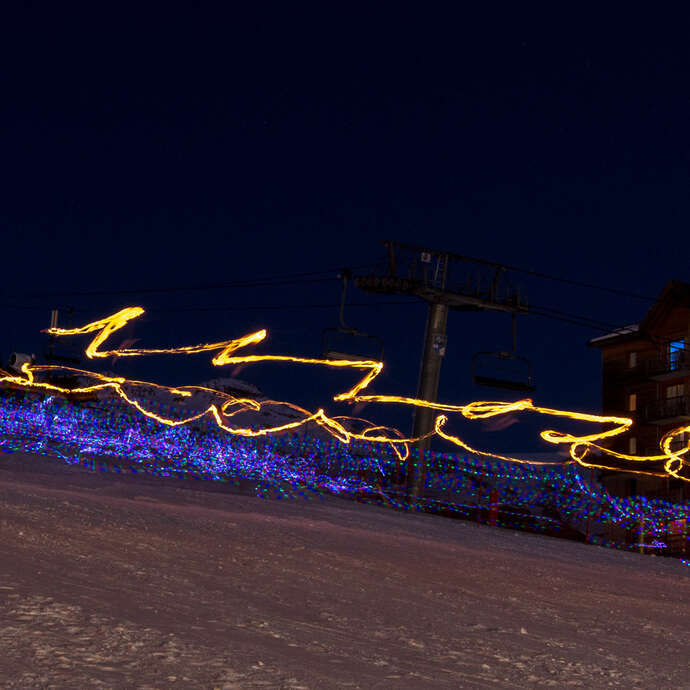 Torchlight ski Descent