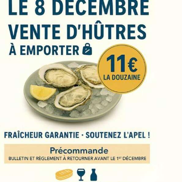 Vente d'huitres à emporter