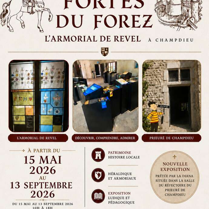 Expo "Places fortes médiévales foréziennes / Armorial de Revel "