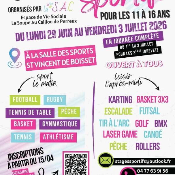 Stage sportif pour ados