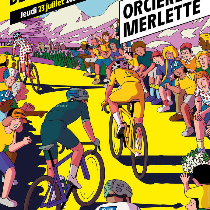 Le Tour de France - Orcières ville d'arrivée