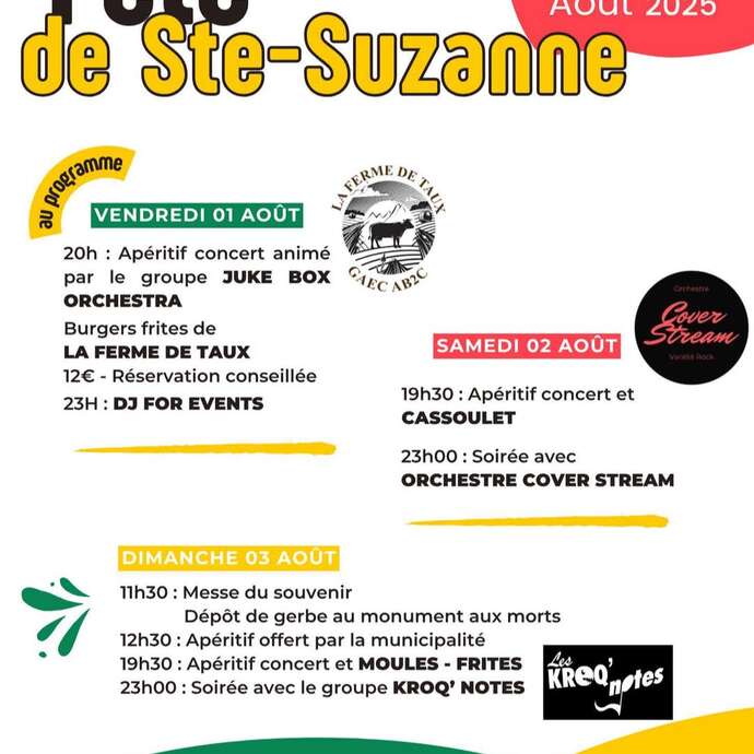 Fête locale de Ste Suzanne
