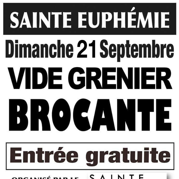 Brocante - Vide-grenier à Sainte-Euphémie