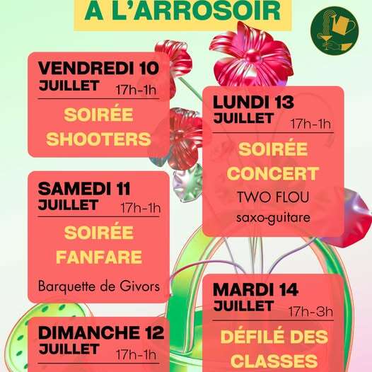 Animations à L'arrosoir durant la vogue de Pélussin