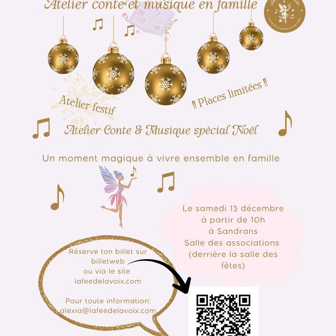 Atelier Conte & Musique en famille Spécial Noël