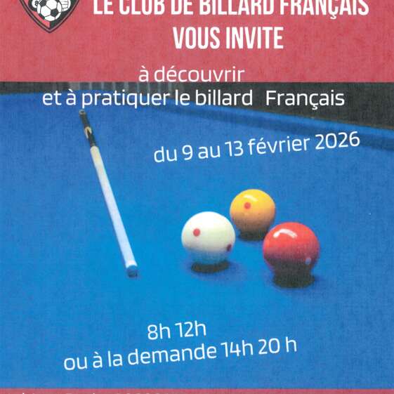 Découverte du billard français