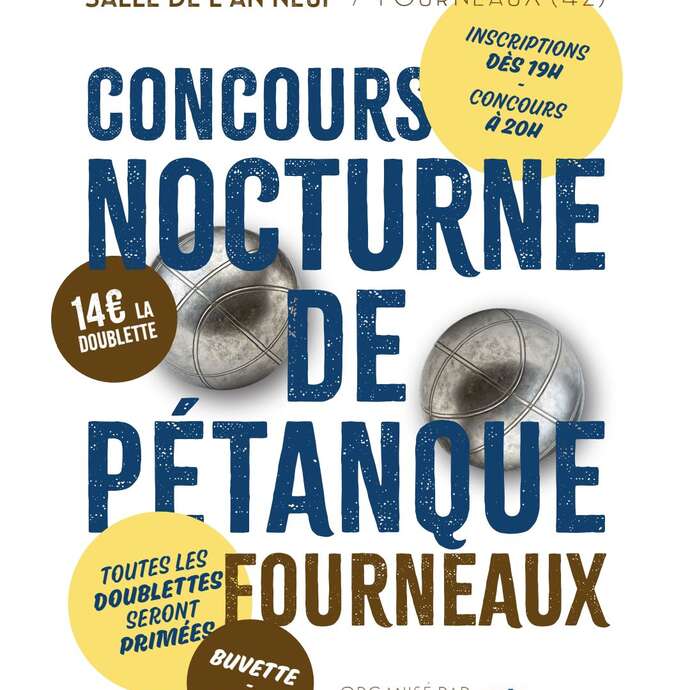Concours nocturne de pétanque