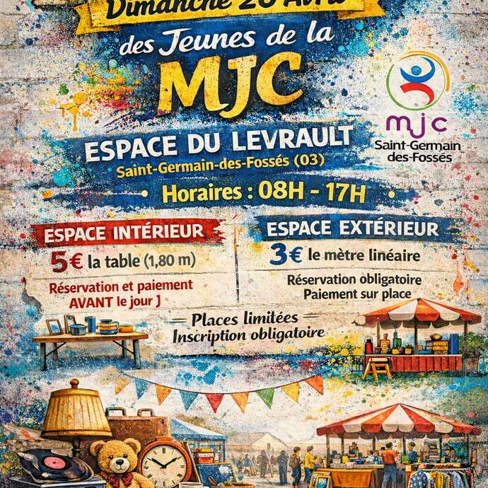 Brocante des Jeunes de la M.J.C.