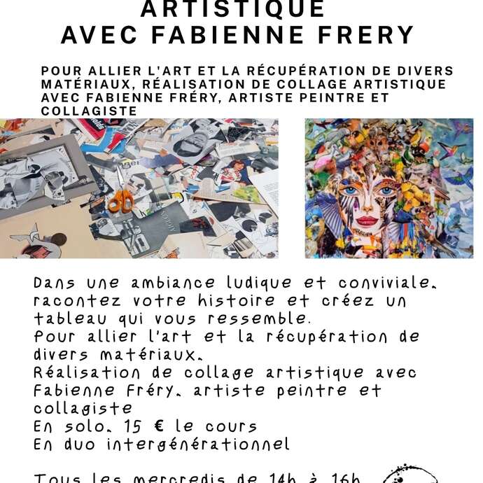 Nouvel atelier créatif Cycle de Collage artistique avec Fabienne Frery