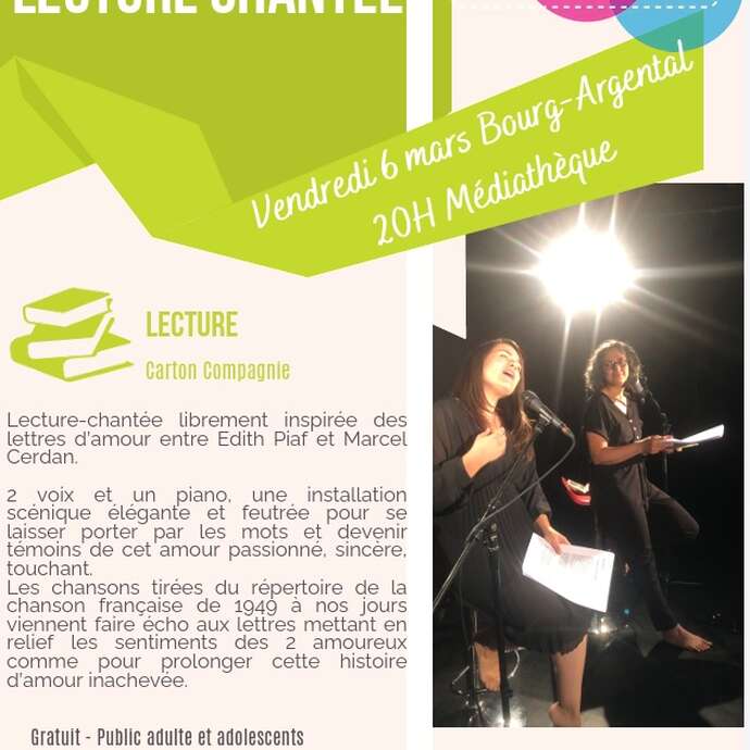 Lecture chantée "Moi pour toi"