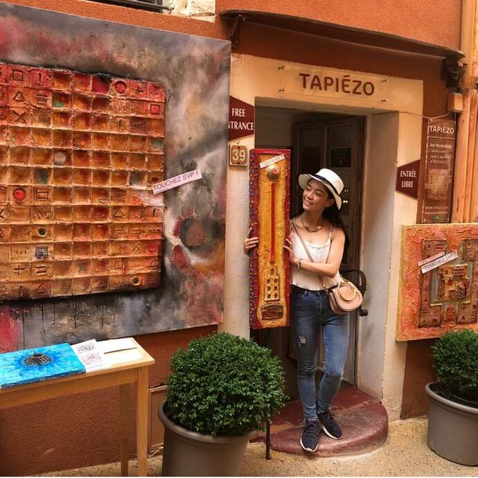 Art textures pigments Gallery Contemporary Tapiézo