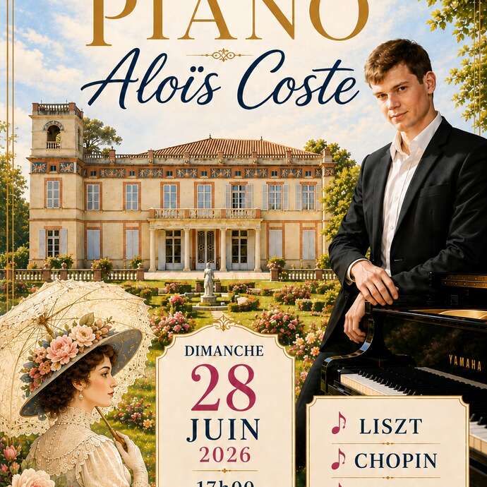 Concert de piano au château de Villebrumier
