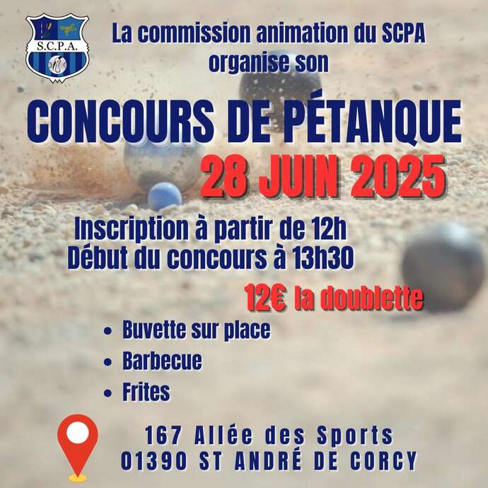 Concours de pétanque