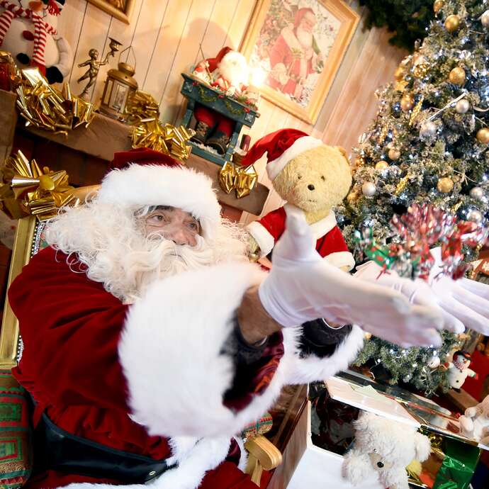 Le Père Noël en calèche