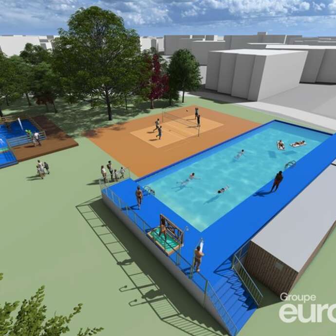 Sports Centre outdoor swimming pool