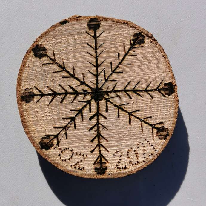 "Montagne'Arts" Pyrogravure sur Bois
