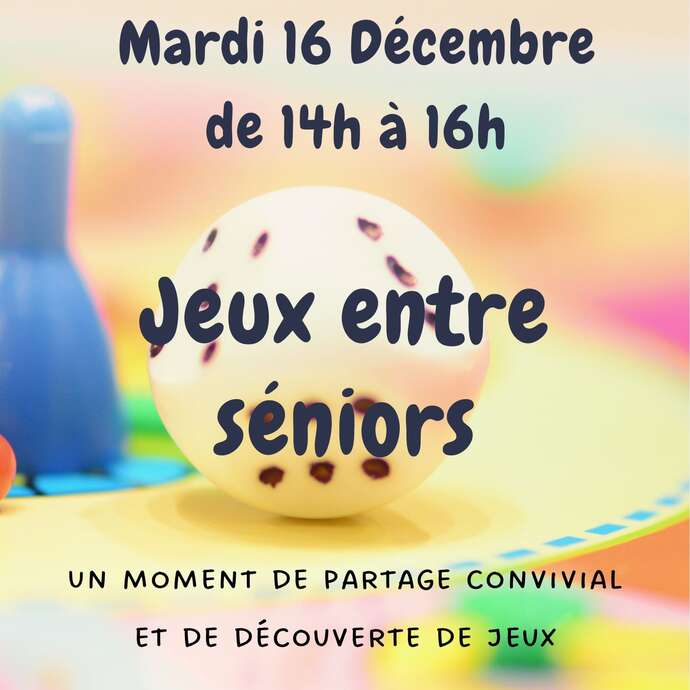 Après-midi jeux entre seniors