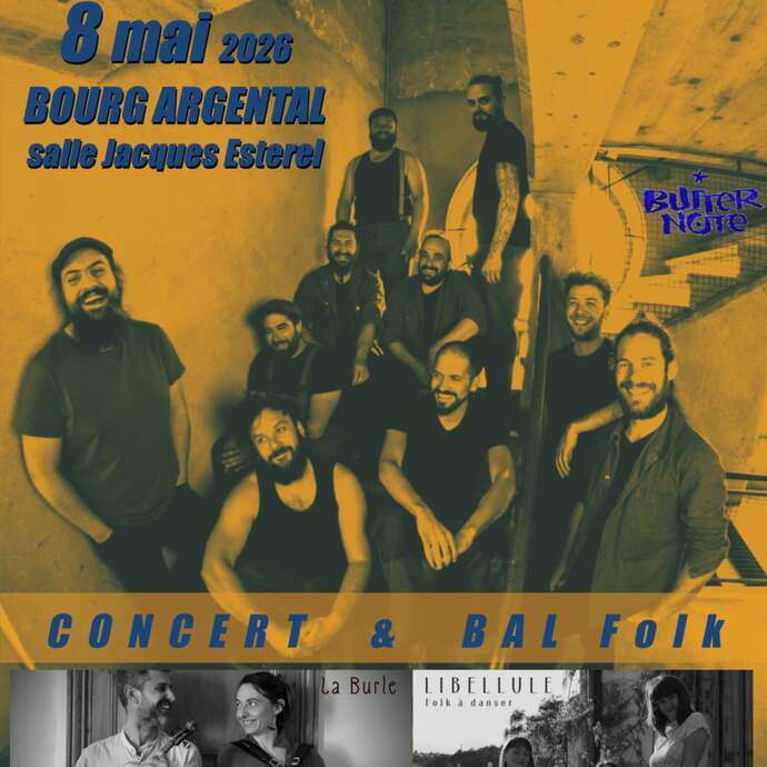CONCERT - BAL FOLK LES MECANOS – LA BURLE – TRIO LIBELLULE