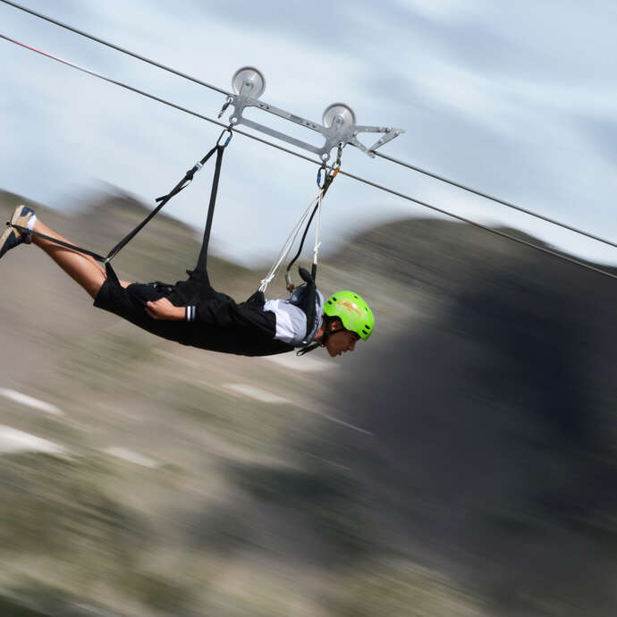 Special teens: zipline outing