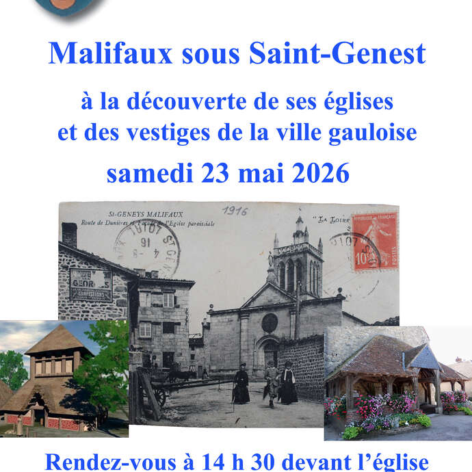 Visite "Malifaux sous Saint-Genest" de la Société d'Histoire