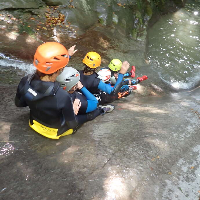 Canyoning avec la Compagnie des Guides de Saint-Gervais/Les Contamines