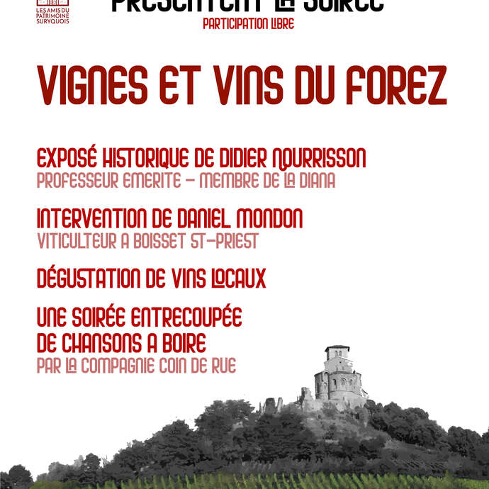 La vigne et le vin en Forez - Conférence