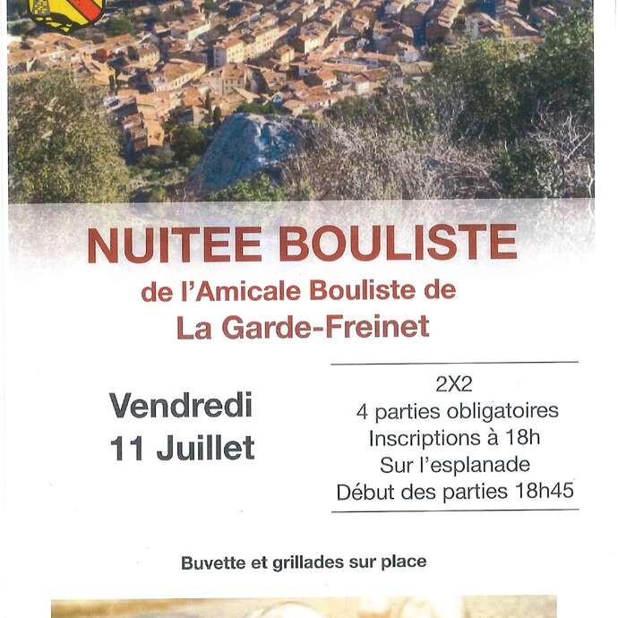 Concours de pétanque "Nuitée bouliste"