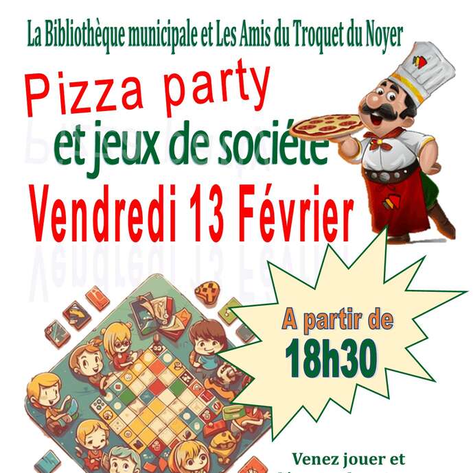 Soirée Pizza et jeux de société
