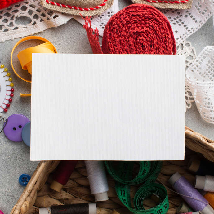 Atelier carte à broder