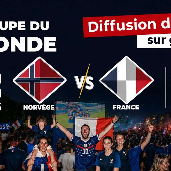 Diffusion du match France-Norvège