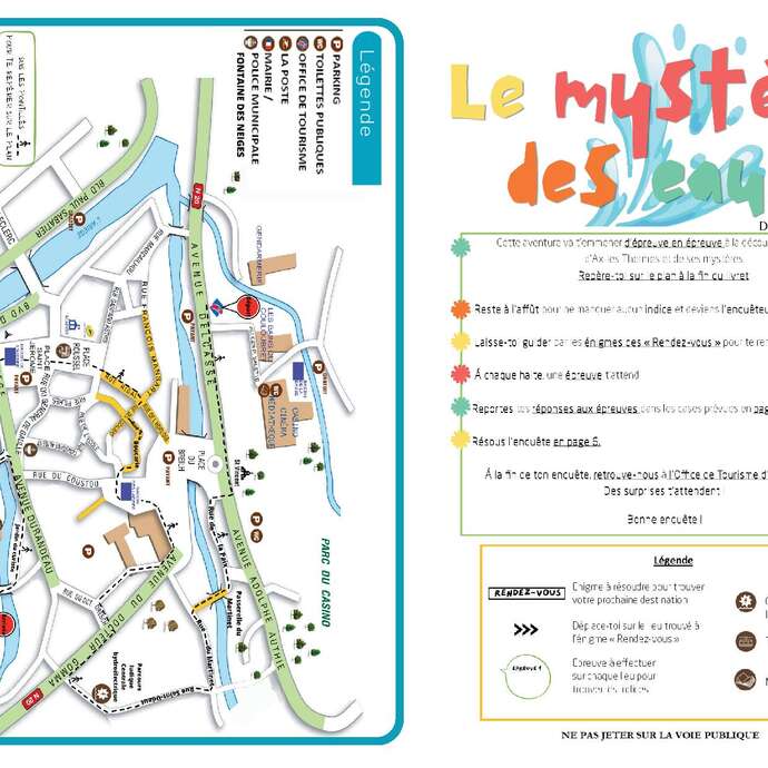 Le Jeu de Piste de l'Office de Tourisme "Le Mystère des eaux"