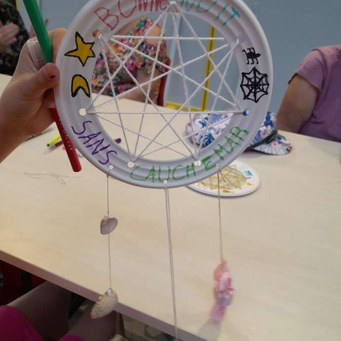 Animation création d'attrape-rêves, spéciale été