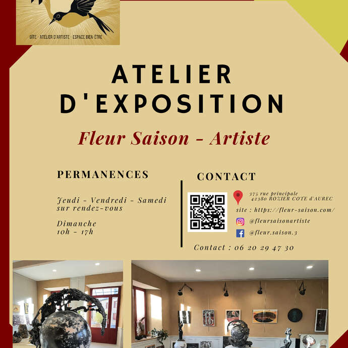 Atelier Galerie d'expo : Fleur saison