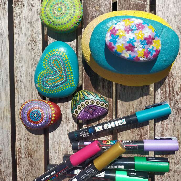 Semaine gourmande : Galets en couleurs