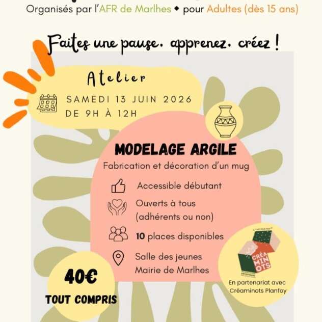 Atelier créatif "Modelage argile"