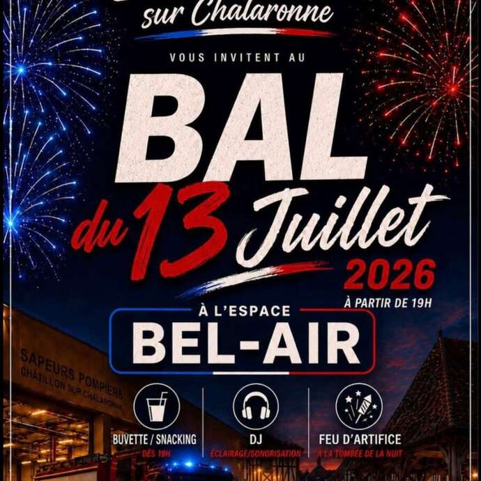 Feu d’artifice & Bal des Pompiers
