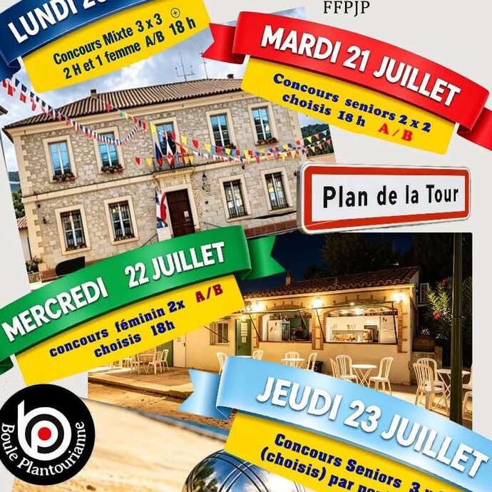 Semaine bouliste - Concours de pétanque