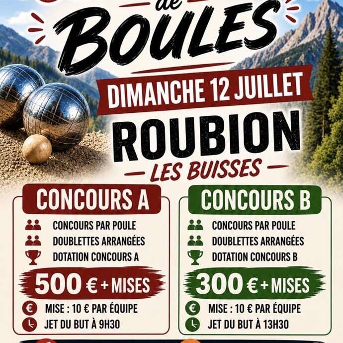 Concours de Boules – Roubion Les Buisses
