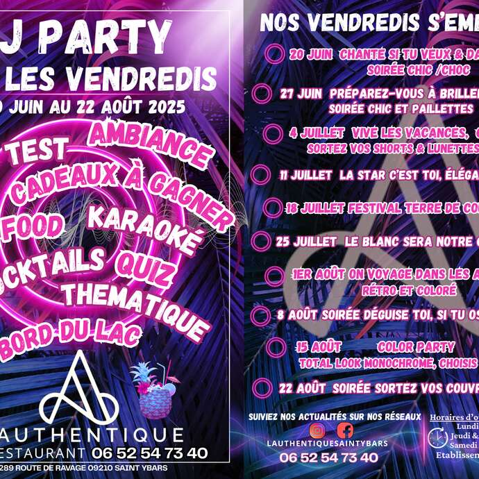 Soirées "Nos vendredis s'embrasent"