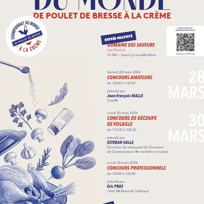 Championnat du monde de Poulet de Bresse à la crème - Concours professionnel - 4ème édition