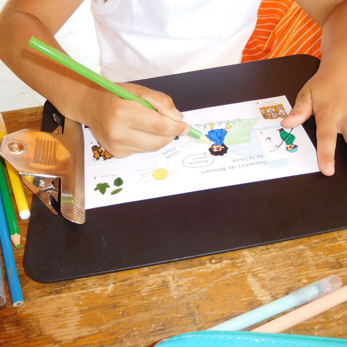 Atelier créatif au plan d'eau