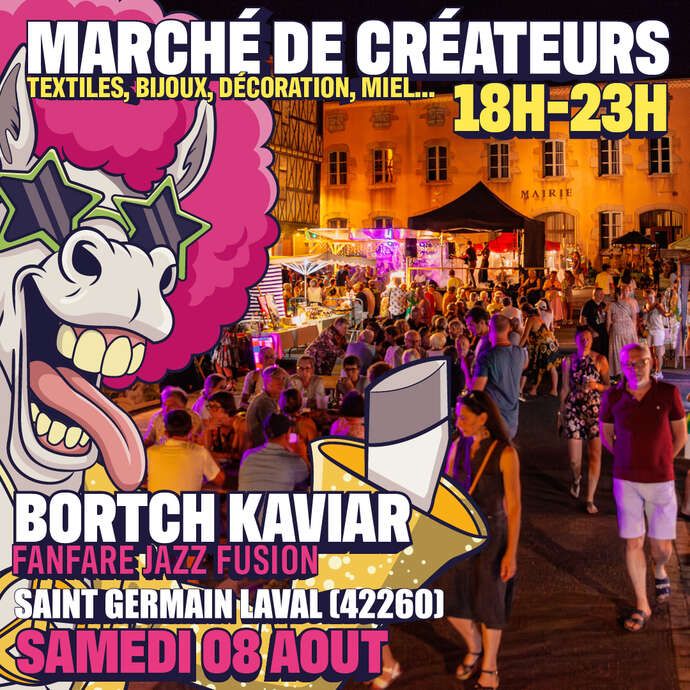 Marché nocturne de créateurs et fanfare