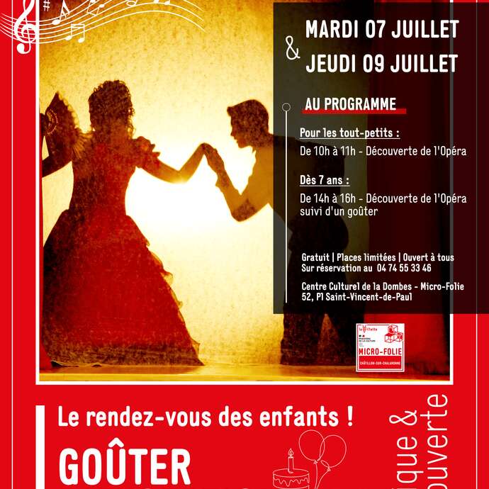Goûter d’Exception – Découverte de l'opéra