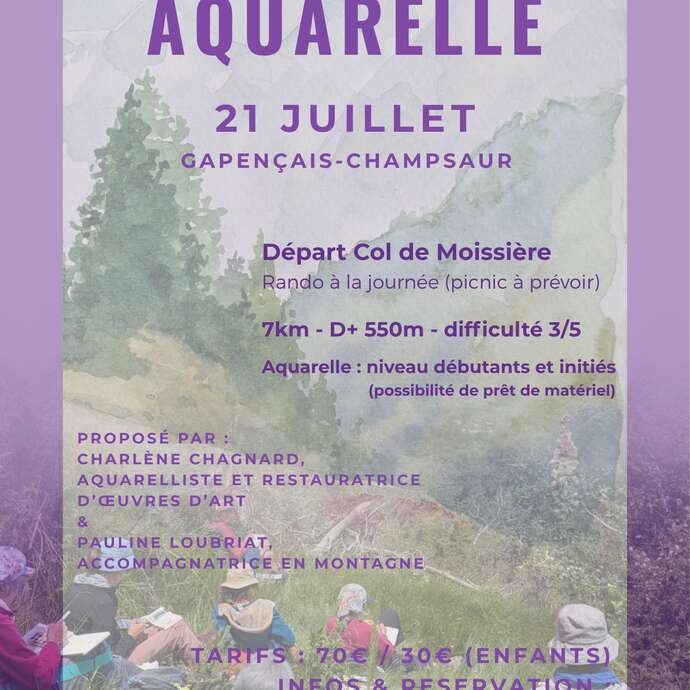 Randonnée Aquarelle à la journée