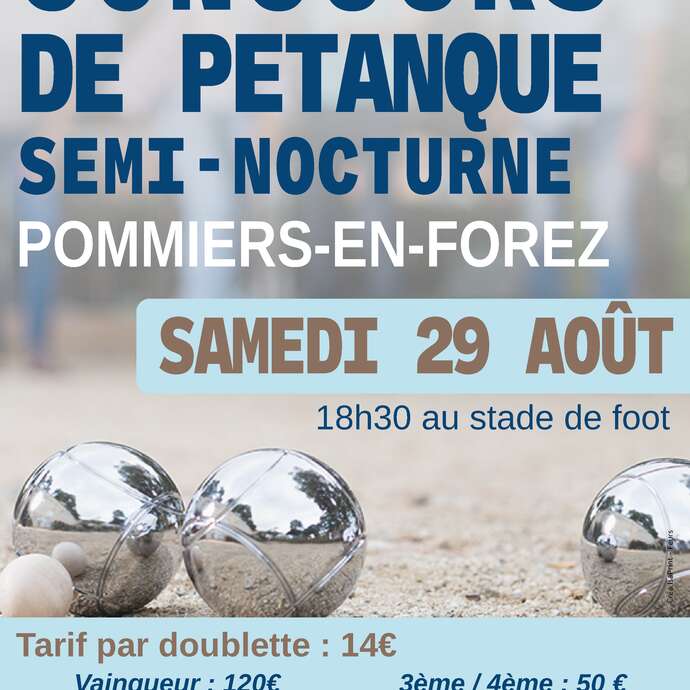Concours de pétanque