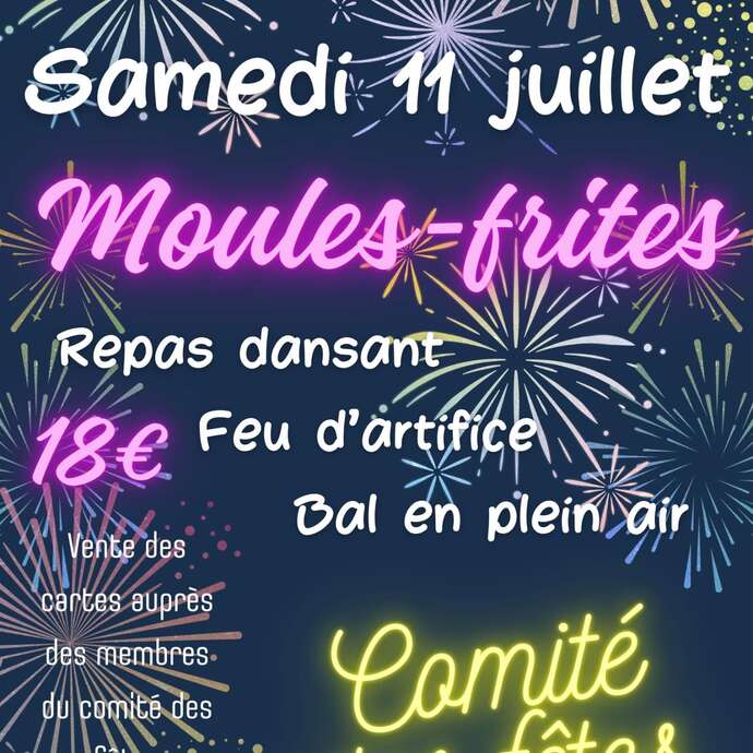 Soirée moules-frites et feu d'artifice