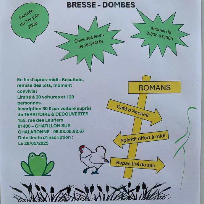 Rallye auto découverte Bresse Dombes