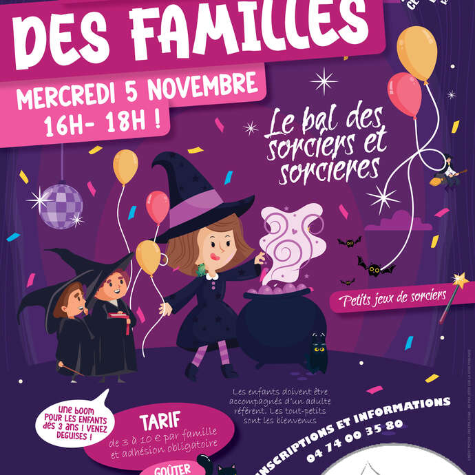 Espace des familles : le bal des sorciers et sorcières Espace des familles : le bal des sorciers et sorcières