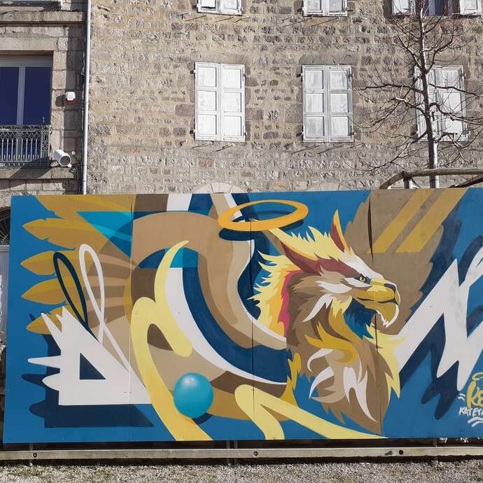 Fresque de Kat&Action - Oeuvre de street art